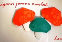 cara membuat origami jamur cara membuat origami jamur