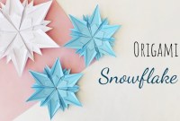 large origami snowflake large origami snowflake