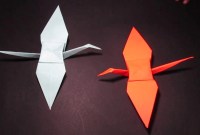 origami crane with flapping wings origami crane with flapping wings