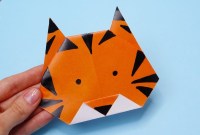 simple origami tiger simple origami tiger