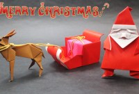 christmas origami sleigh christmas origami sleigh
