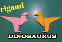 cara membuat origami dinosaur cara membuat origami dinosaur
