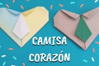 corazon camisa origami corazon camisa origami
