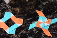 origami 3d transforming ninja star origami 3d transforming ninja star