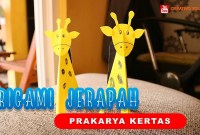 cara membuat origami jerapah cara membuat origami jerapah