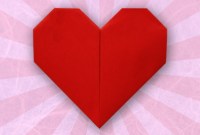 rectangle heart origami rectangle heart origami
