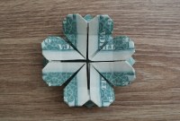 four leaf clover dollar bill origami four leaf clover dollar bill origami