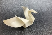 origami swan moving wings origami swan moving wings