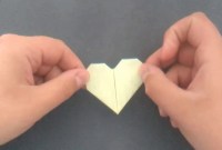 heart origami post it heart origami post it
