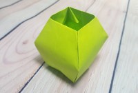 how to make an origami vase how to make an origami vase