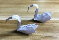 a4 origami swan a4 origami swan