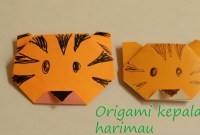 cara membuat origami harimau cara membuat origami harimau