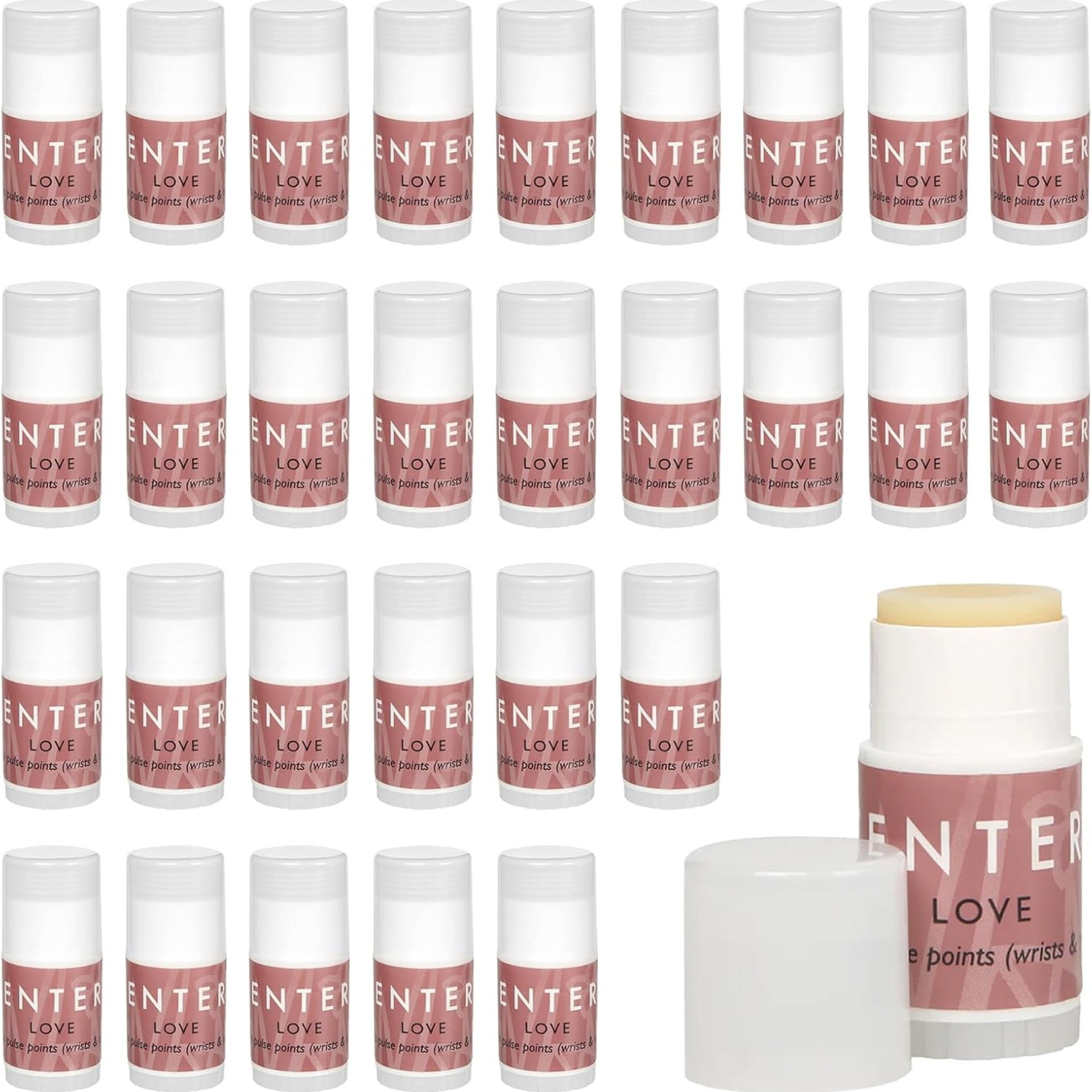 Scentered Wedding Party Favors – 30 Mini Aromatherapy Balms – Bulk Party Favors for Adults, Employee Appreciation Gifts, Small Corporate Gifts – Love Essential Oils Blend: Rose, Patchouli & Cedarwood Scentered Wedding Party Favors – 30 Mini Aromatherapy Balms – Bulk Party Favors for Adults, Employee Appreciation Gifts, Small Corporate Gifts – Love Essential Oils Blend: Rose, Patchouli & Cedarwood