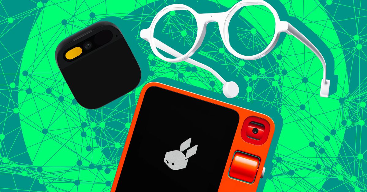 The AI gadgets are now available and are considered to be humane, rabbit, brilliant, and meta. The AI gadgets are now available and are considered to be humane, rabbit, brilliant, and meta.