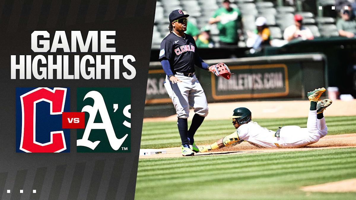 Highlights from the Guardians vs. A’s matchup. Highlights from the Guardians vs. A’s matchup.