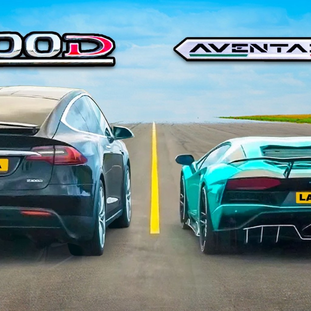 Can a Tesla Model X Outrun a Lamborghini Aventador in a Drag and Rolling Race? Can a Tesla Model X Outrun a Lamborghini Aventador in a Drag and Rolling Race?