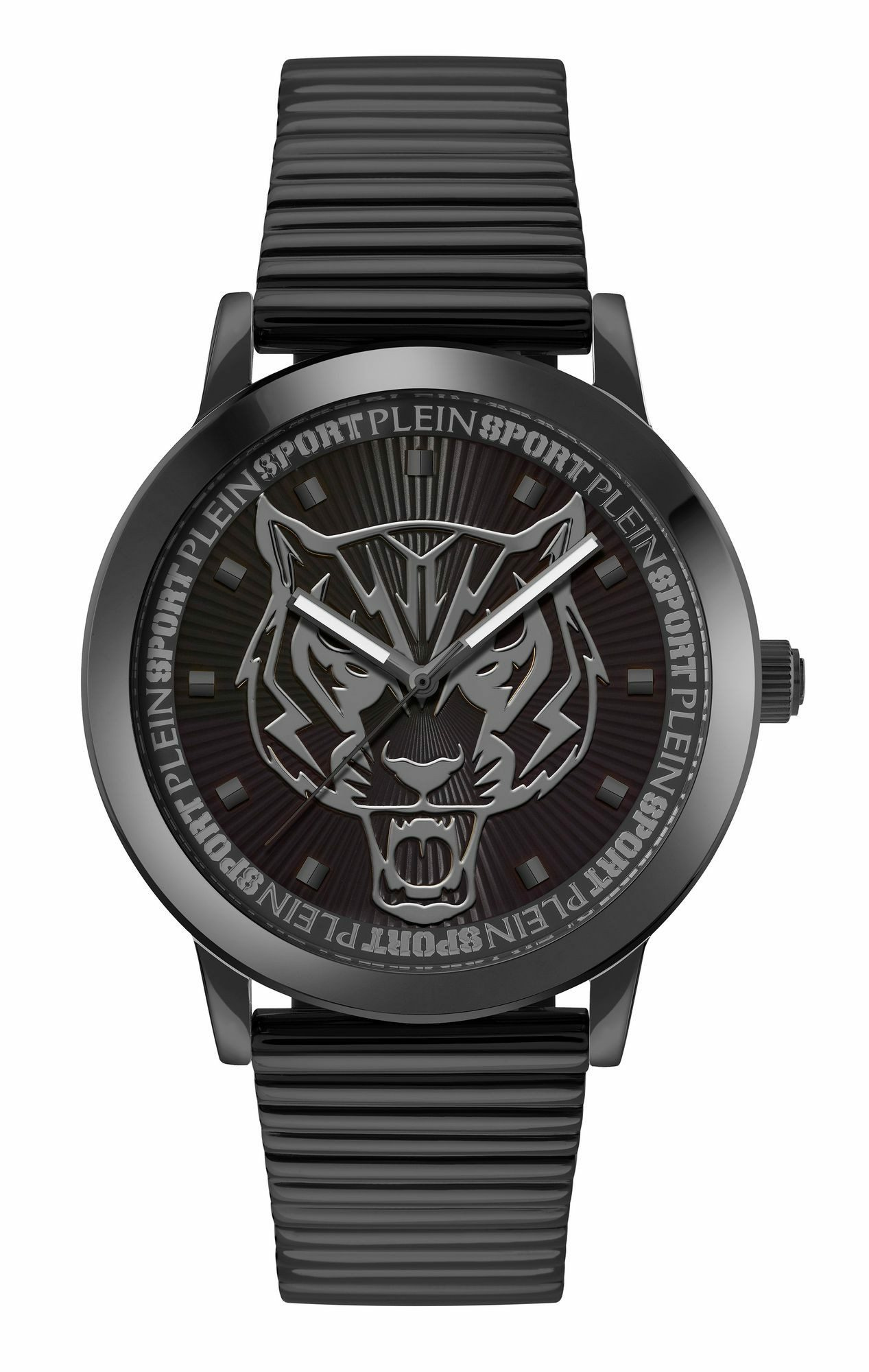 Plein Sport Unisex Uhr Iron Tiger PSKDA0824 Schwarz Edelstahl 44 mm – Bild 3