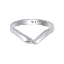 Ring Gedreht Wickelring V Form Trend Basic 925er Silber Ring Gedreht Wickelring V Form Trend Basic 925er Silber
