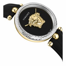 Versace Damen Armbanduhr PALAZZO schwarz, silber 39 mm VECO02422 Versace Damen Armbanduhr PALAZZO schwarz, silber 39 mm VECO02422