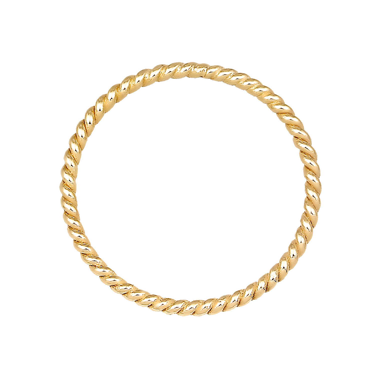 Ring Basic Twisted Gedreht Minimal Look 375 Gelbgold – Bild 3