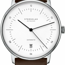 NAOS AUTOMATIK mit Lederband dunkelbraun NAOS AUTOMATIK mit Lederband dunkelbraun