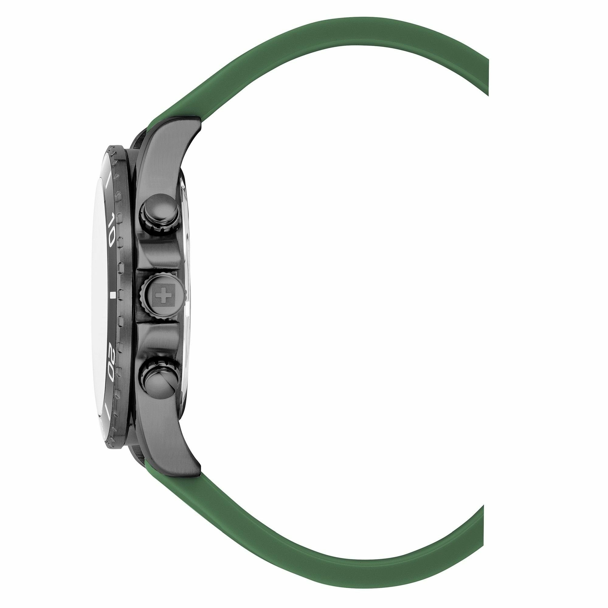 Swiss Alpine Military Herren Armbanduhr Chronograph Raptor dunkelgrün 7029.9874 – Bild 3