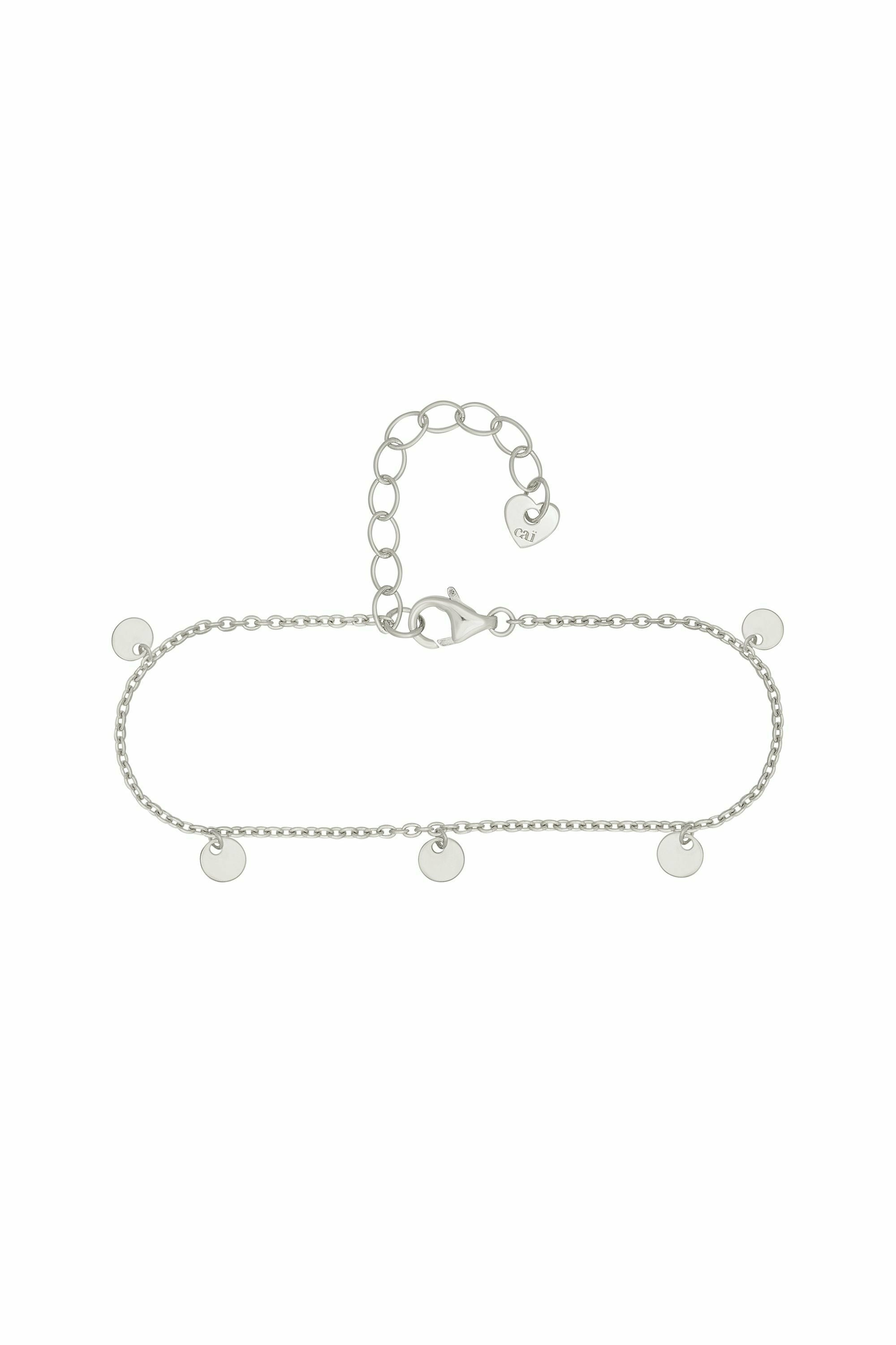 Armband 925 Silber rhodiniert Anhänger Plättchen 41184956383326 – Bild 3