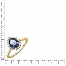 Fascination by Ellen K. Gold 585 Iolith + Weißtopas Ring 41676924616798 Fascination by Ellen K. Gold 585 Iolith + Weißtopas Ring 41676924616798