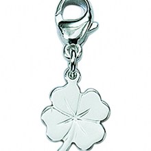 Damen 925 Silber Charms Anhänger Kleeblatt Damen 925 Silber Charms Anhänger Kleeblatt