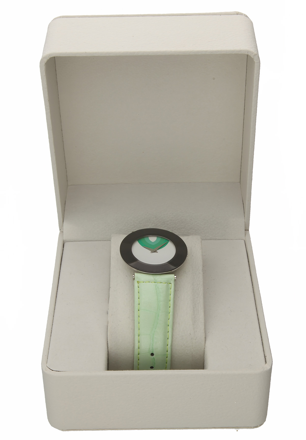 Jowissa Damenuhr Safira 999 Lederarmband grün J1.066.L – Bild 3