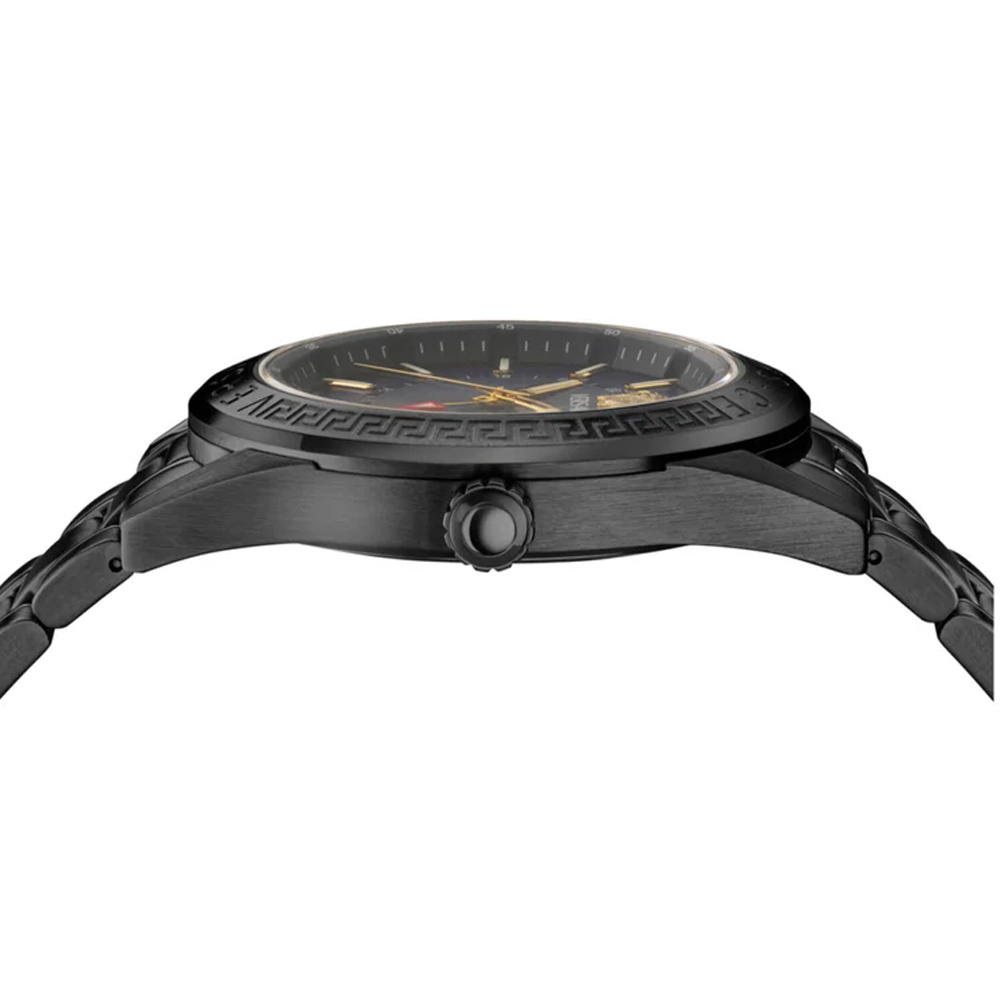 Versace Herren Armbanduhr V-CODE GMT Schwarz VEAFA0824 – Bild 3