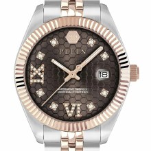 Philipp Plein Uhr Damen Date Superlative Crystal Braun/Silber PWYFA0325 Philipp Plein Uhr Damen Date Superlative Crystal Braun/Silber PWYFA0325