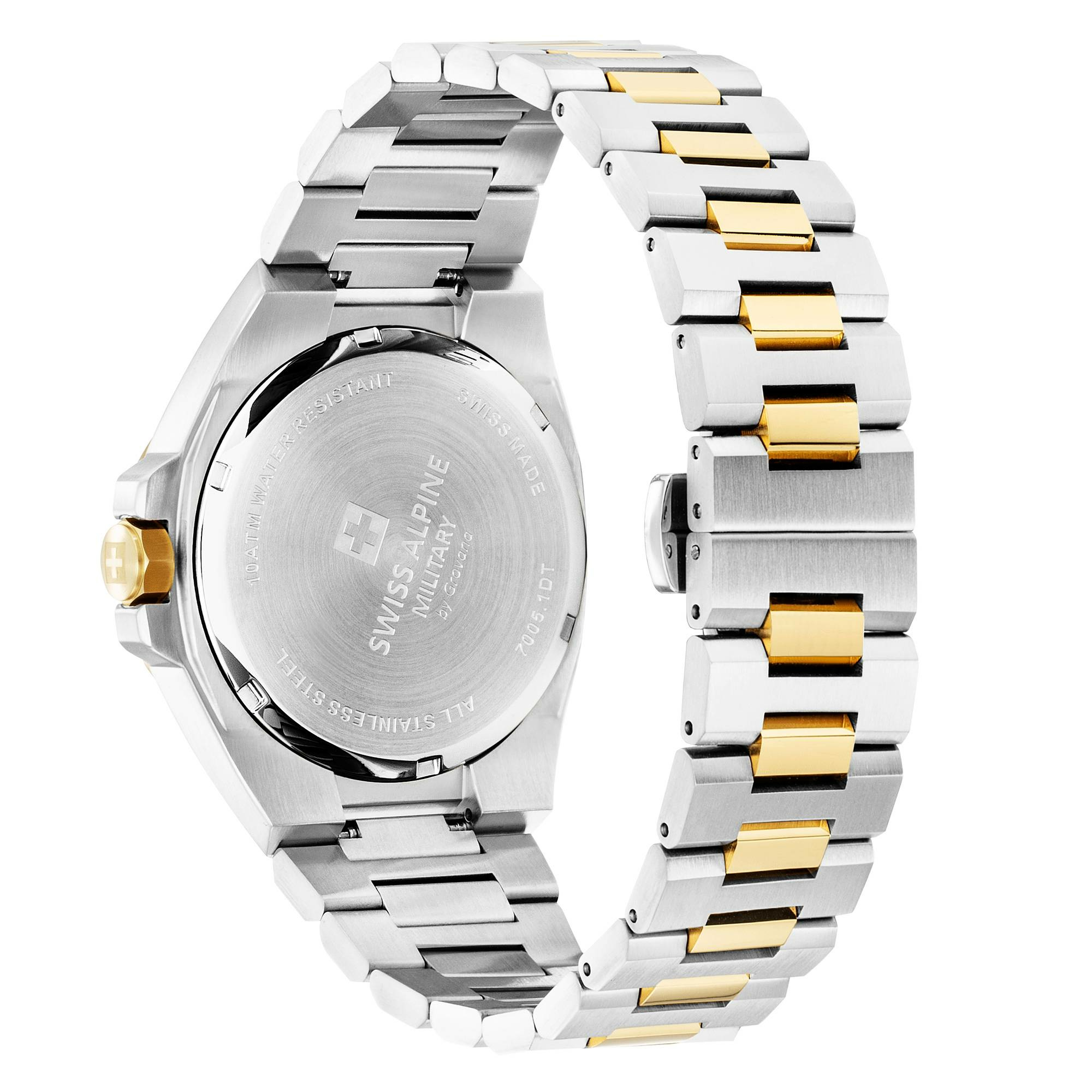 Swiss Alpine Military Herren Armbanduhr 42 mm Avenger silber 7005.1145 – Bild 3