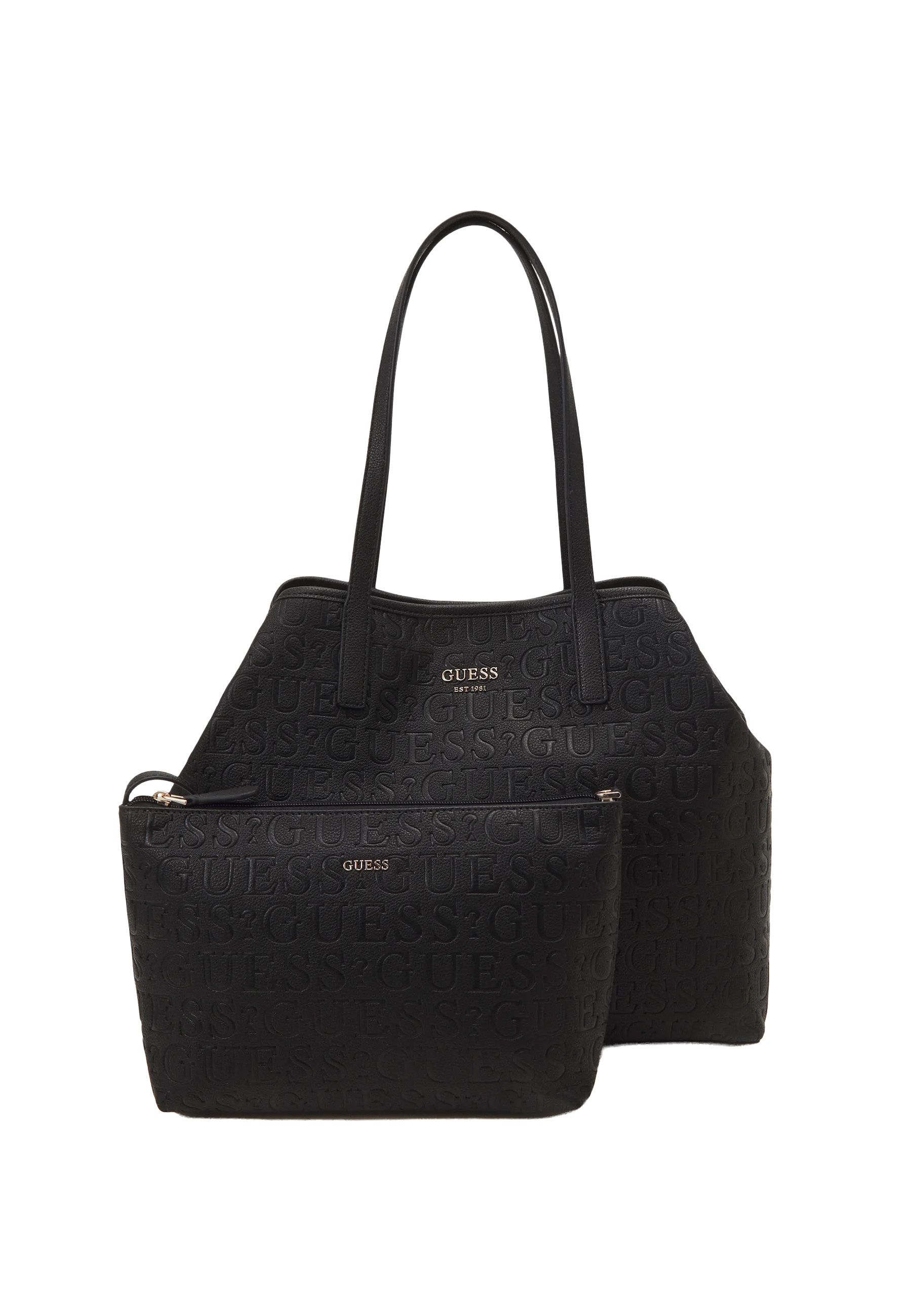 GUESS Handtasche Damen Vikky II Large 2 in 1 Tote Schwarz HWBG9318290‑BLA GUESS Handtasche Damen Vikky II Large 2 in 1 Tote Schwarz HWBG9318290‑BLA