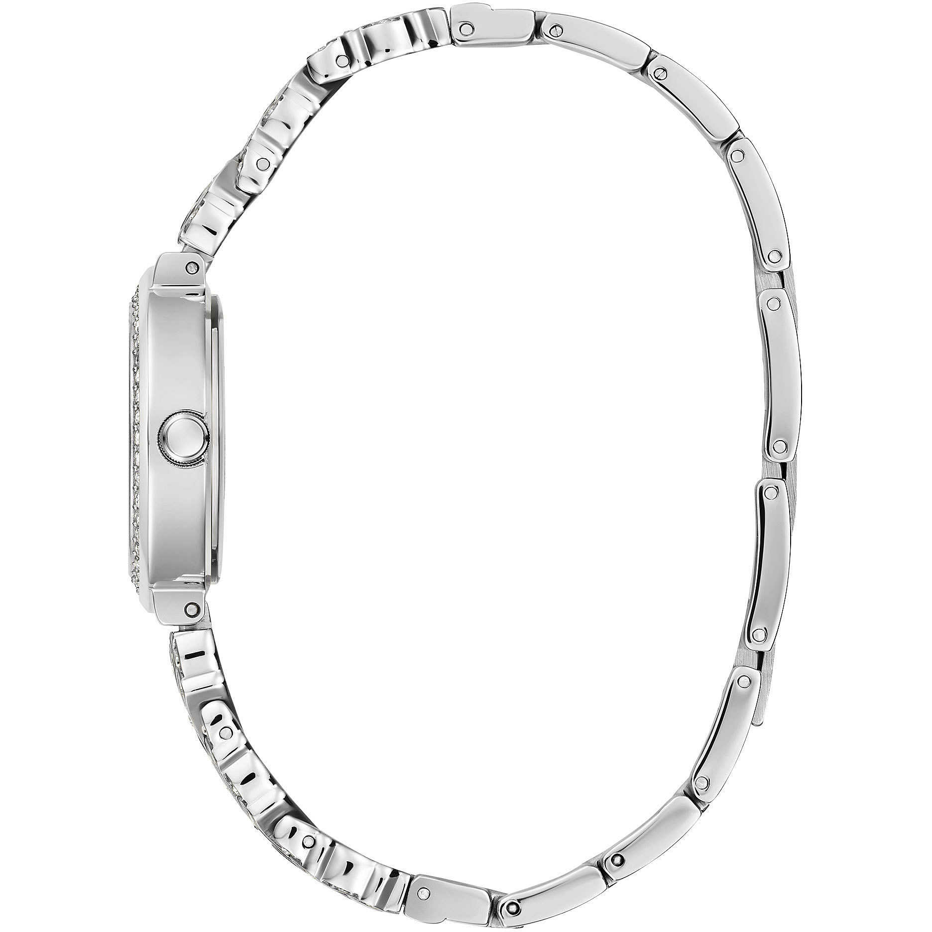 Guess Damen Armbanduhr Treasure Silber Edelstahl Analog GW0476L1 – Bild 3