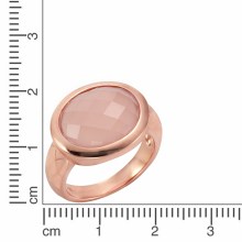 Jamelli 925 Silber rosé vergoldet mit Chalcedon Ring 41675996823646 Jamelli 925 Silber rosé vergoldet mit Chalcedon Ring 41675996823646