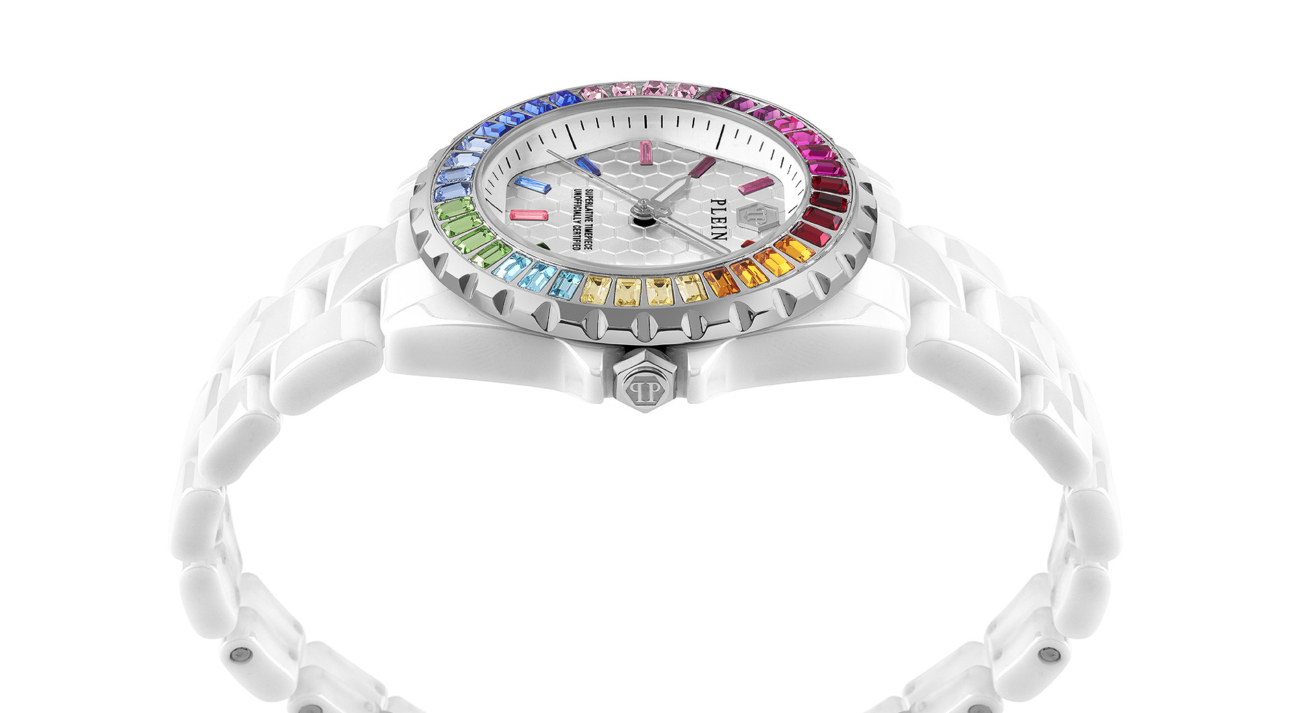 Philipp Plein Uhr Damen Heaven Weiss Keramik PWPPA0124 – Bild 2