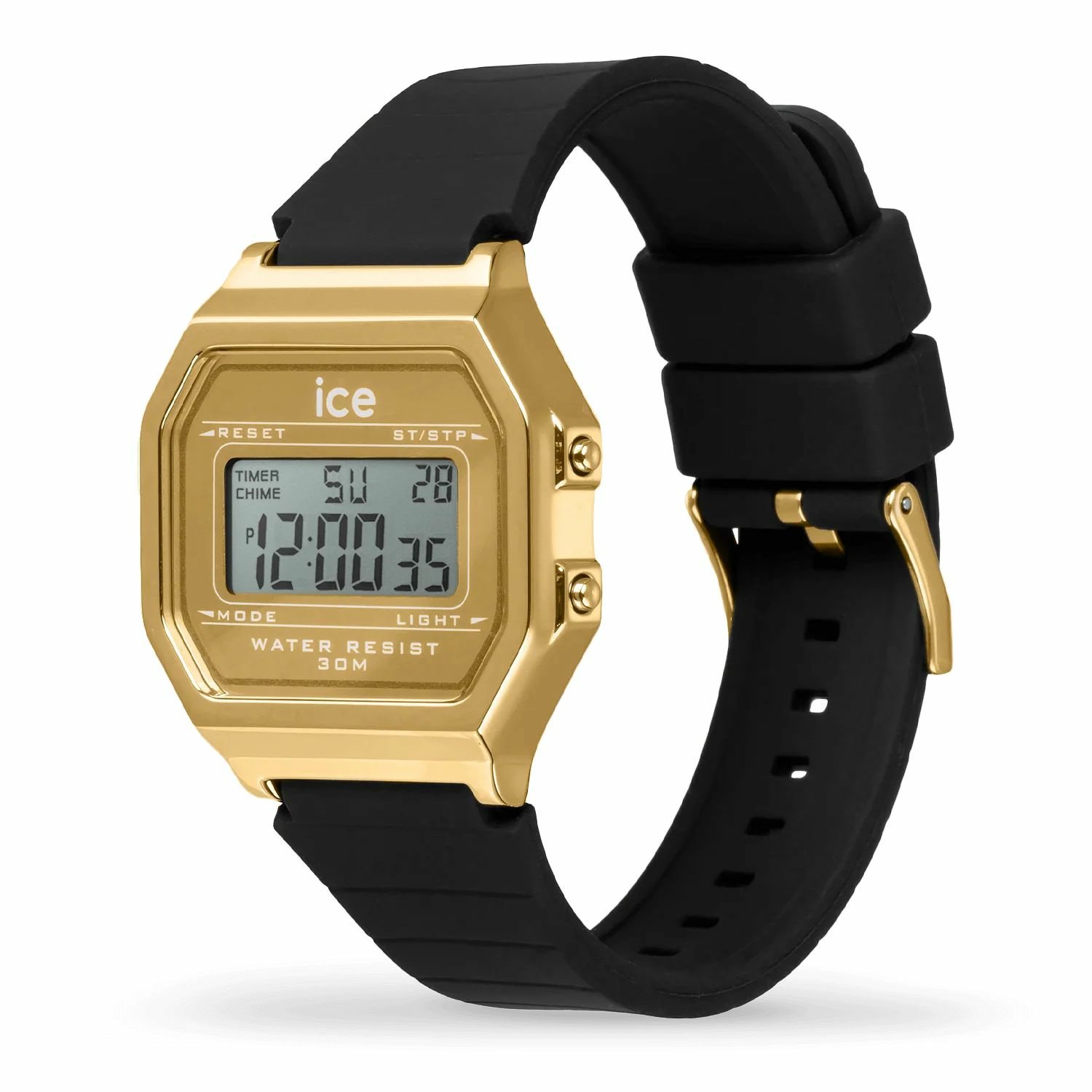 ICE-Watch Digitaluhr Damen ICE digit retro Metal gold mirror Black Gold 022731 – Bild 3
