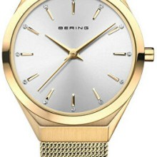 BERING Ultra Slim Quarz Damenuhr Gold 18729-330 BERING Ultra Slim Quarz Damenuhr Gold 18729-330