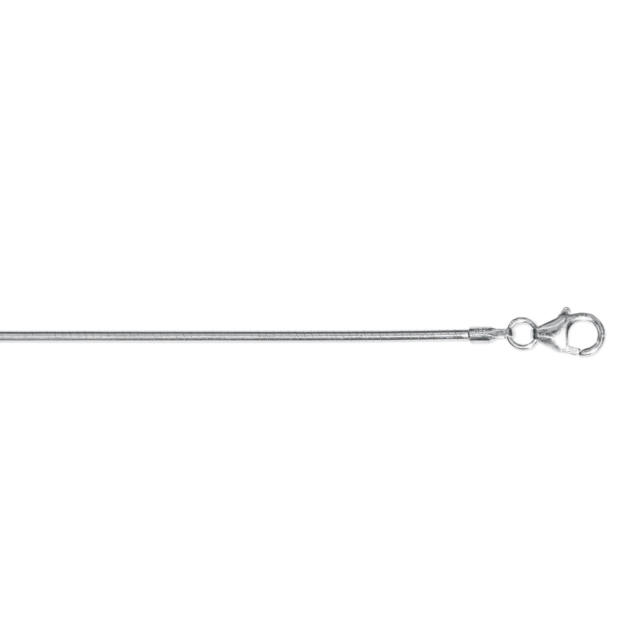 Halskette Tonda rund Reif aus 925 Silber  Ø 1,2 mm – Bild 2