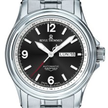 Revue Thommen Armbanduhr Unisex Automatik Airspeed 16040.2437 Schwarz Silber Revue Thommen Armbanduhr Unisex Automatik Airspeed 16040.2437 Schwarz Silber