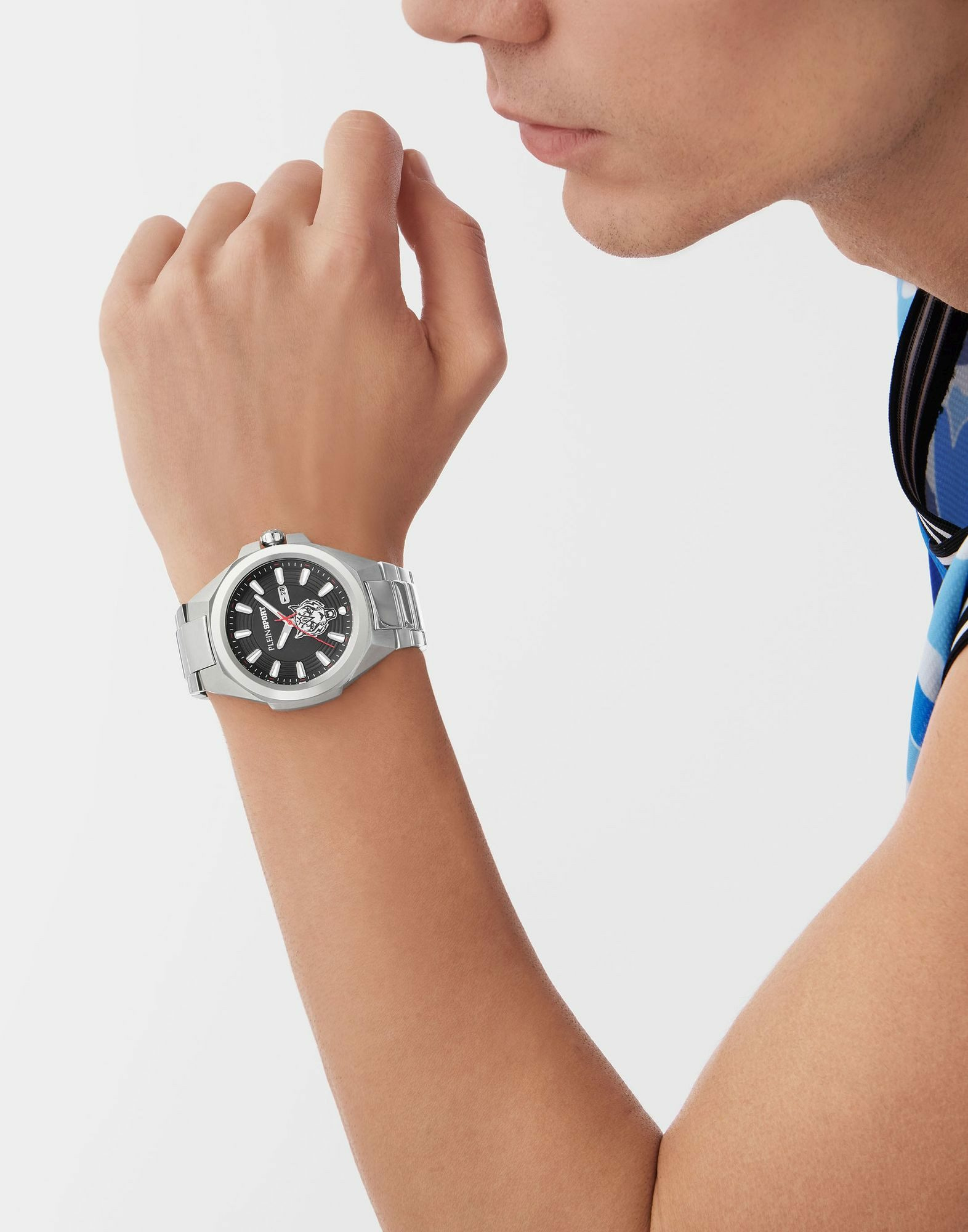 Plein Sport Uhr Herren TIGERMASTER PS7BA0724 Silber / Schwarz – Bild 3
