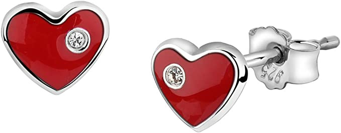 Mädchen-Ohrstecker mit Herz 20.1088.R