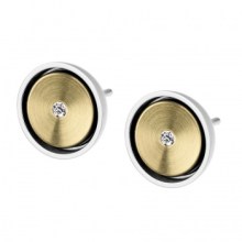 Ernstes Design Damen Ohrstecker mit Brillanten Bicolor E498 Ernstes Design Damen Ohrstecker mit Brillanten Bicolor E498