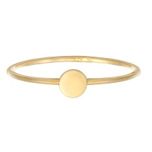 Ring Plättchen Runde Form Statement 375 Gelbgold Ring Plättchen Runde Form Statement 375 Gelbgold