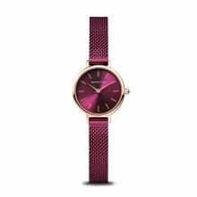Bering Damen Armbanduhr classic Roségold mit Lila Milanaise Armband 11022-969 Bering Damen Armbanduhr classic Roségold mit Lila Milanaise Armband 11022-969
