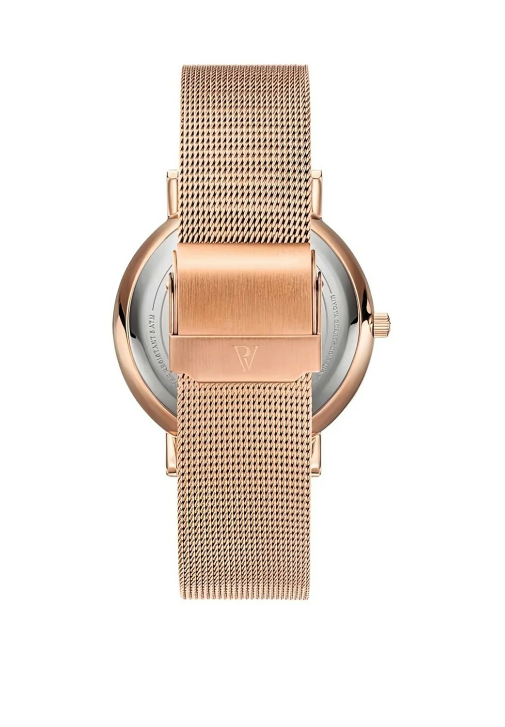 Paul Valentine Damen Armbanduhr PEARL ROSE GOLD MESH 32 MM PV32211 – Bild 3