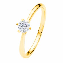 0.25 ct Diamant Brillant Ring aus 585 Gelbgold 0.25 ct Diamant Brillant Ring aus 585 Gelbgold