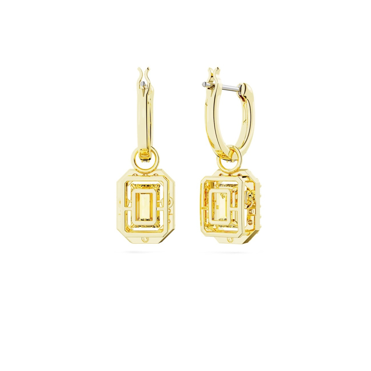 Swarovski Damen Ohrhänger Una Drop-Ohrhänger, Oktagon-Schliff, Swarovski Damen Ohrhänger Una Drop-Ohrhänger, Oktagon-Schliff,