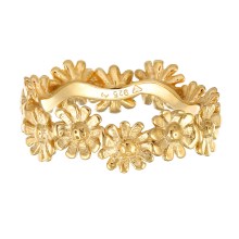 Ring Bandring Blüte Blume Flower Hippie 925 Silber Ring Bandring Blüte Blume Flower Hippie 925 Silber